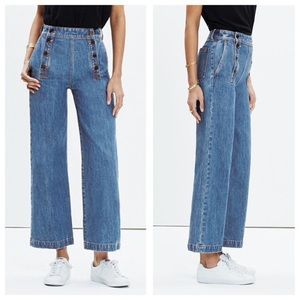 Madewell rivet & thread sailor wide legged jeans